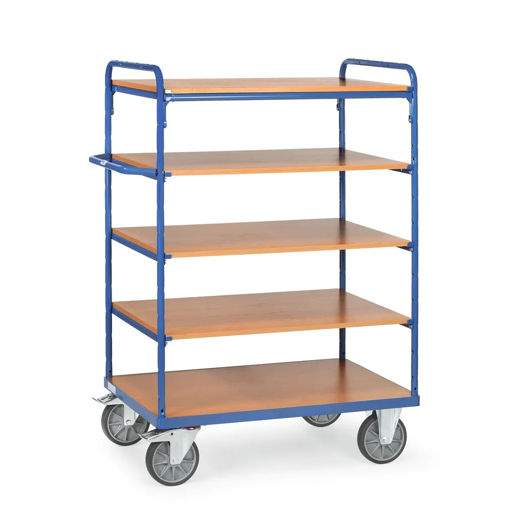 fetra® - Etagenwagen 8243, 5 Ebenen, Tragkraft 600kg