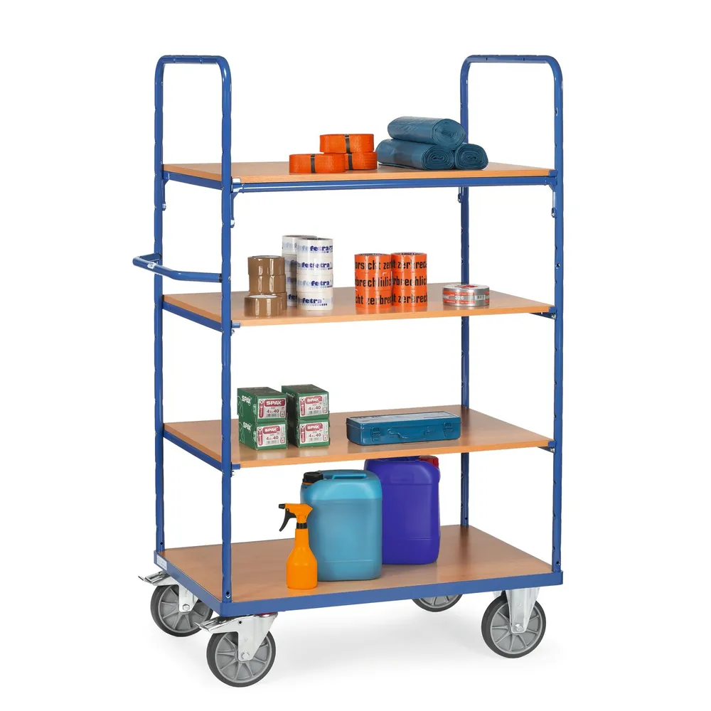 fetra® - Etagenwagen 8303, 4 Ebenen, Tragkraft 600kg Hover Image