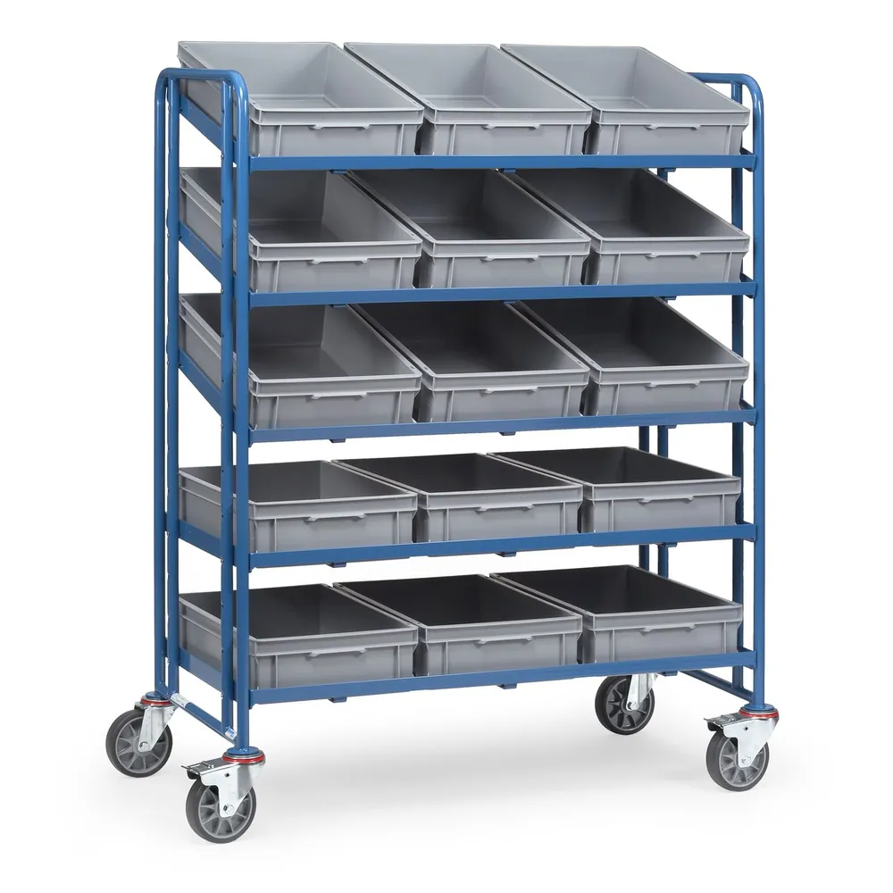 fetra® - Eurokastenwagen 1399, mit 15 Kästen, Tragkraft 300kg