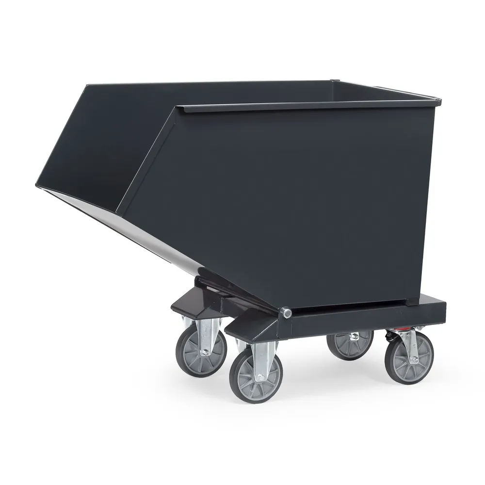 fetra® - Muldenkipper 4703, Anthrazitgrau, 600 Liter, Tragkraft 750kg