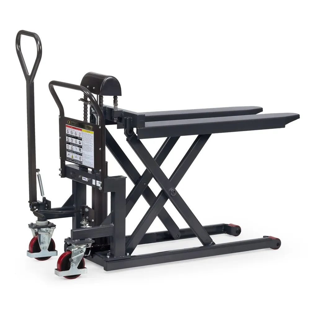 fetra® - Scheren-Hubwagen 6821, Fußpedalbedienung, Tragkraft 1.000kg