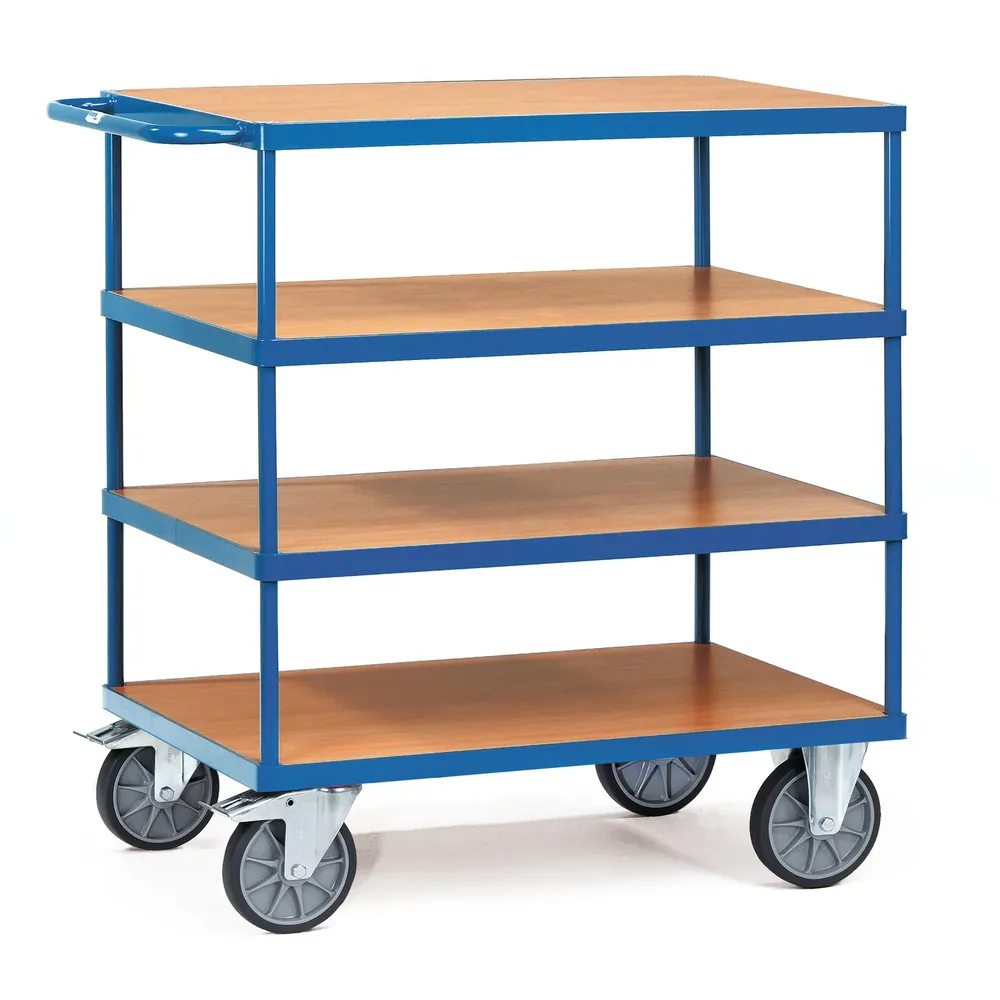 fetra® - Tischwagen 2442, 4 Ebenen, Tragkraft 600kg