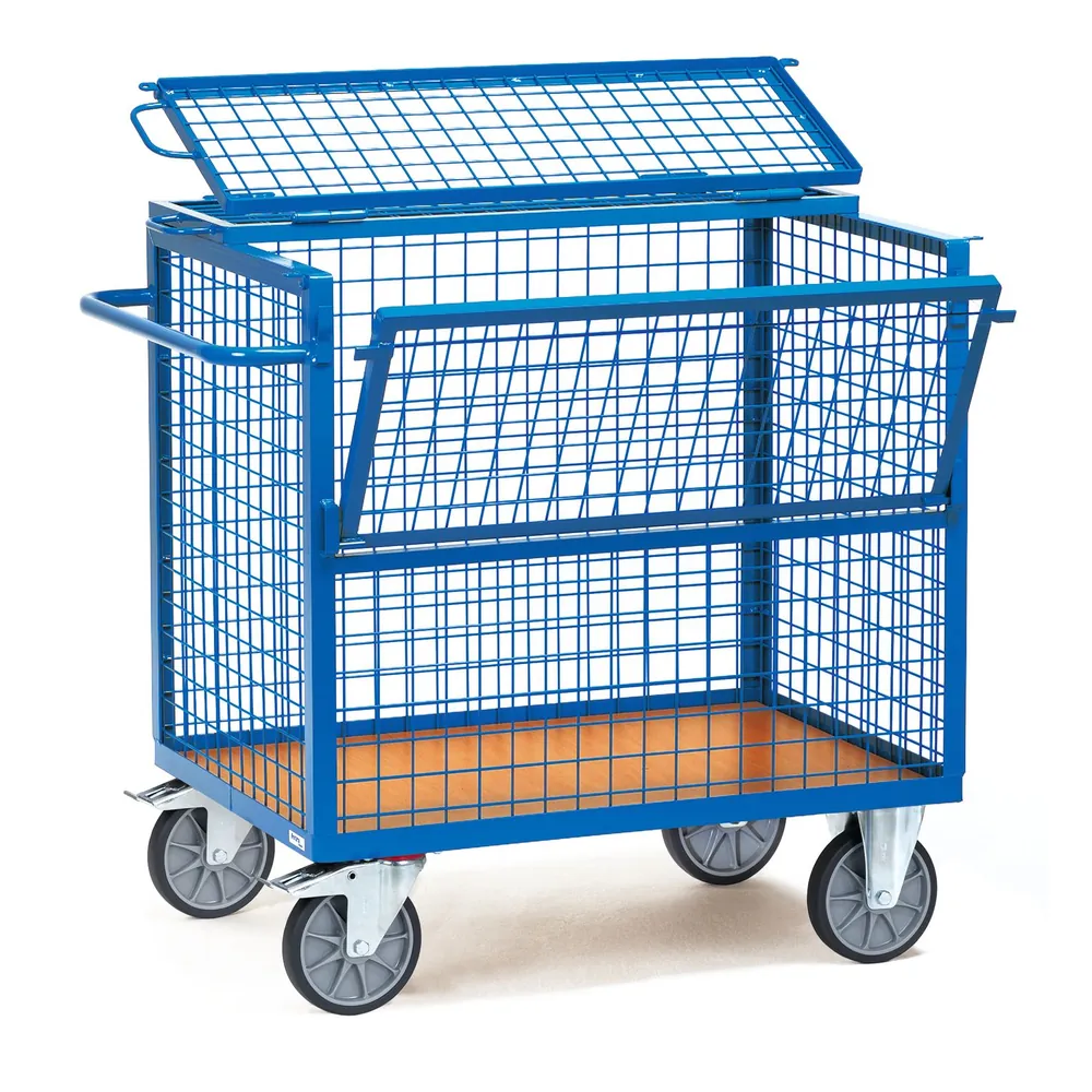 fetra® - Drahtkastenwagen 2763, TPE-Reifen, Tragkraft 600kg