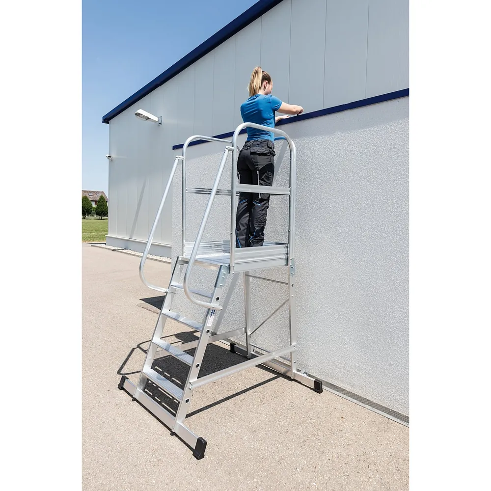 MUNK - Plattformleiter mit Rollen 4 Stufen Hover Image