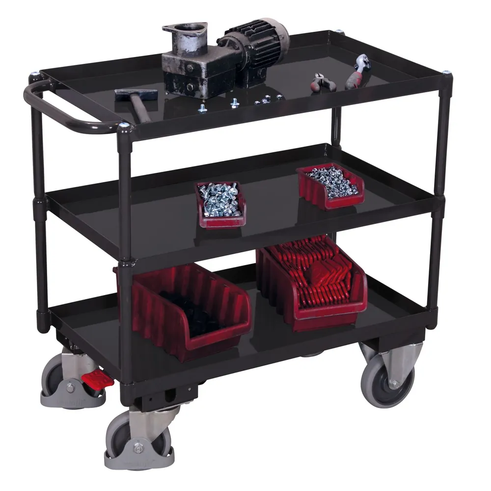 VARIOfit - Tischwagen mit 3 Ladeflächen sw-500.610/AG Hover Image