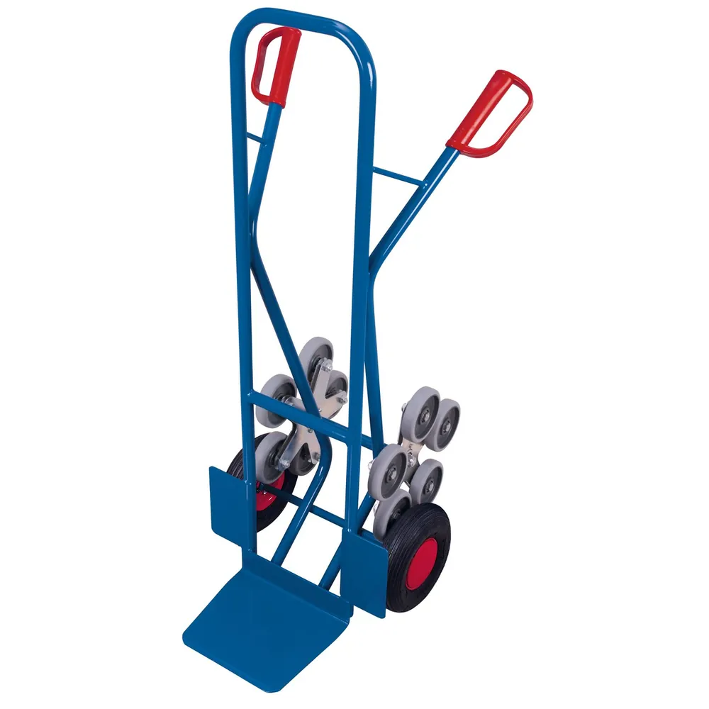 VARIOfit - Treppenkarre 200 kg fünfarmige Radsterne, Schaufel 300 x 250mm, Luftreifen