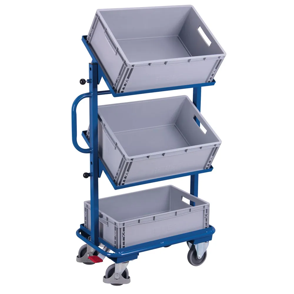 VARIOfit - Beistellwagen 200 kg mit Kästen neigbar
