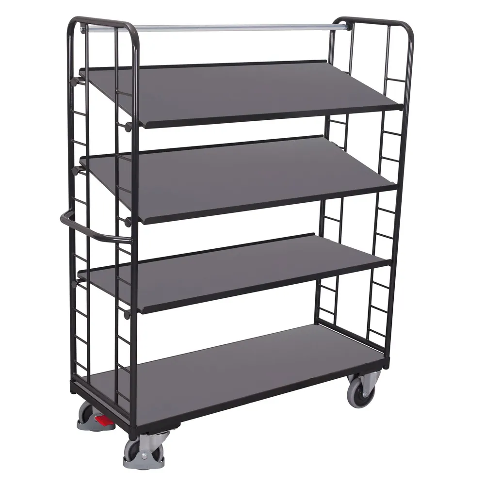 VARIOfit - Etagenwagen mit 4 Holzböden sw-540.202/AG