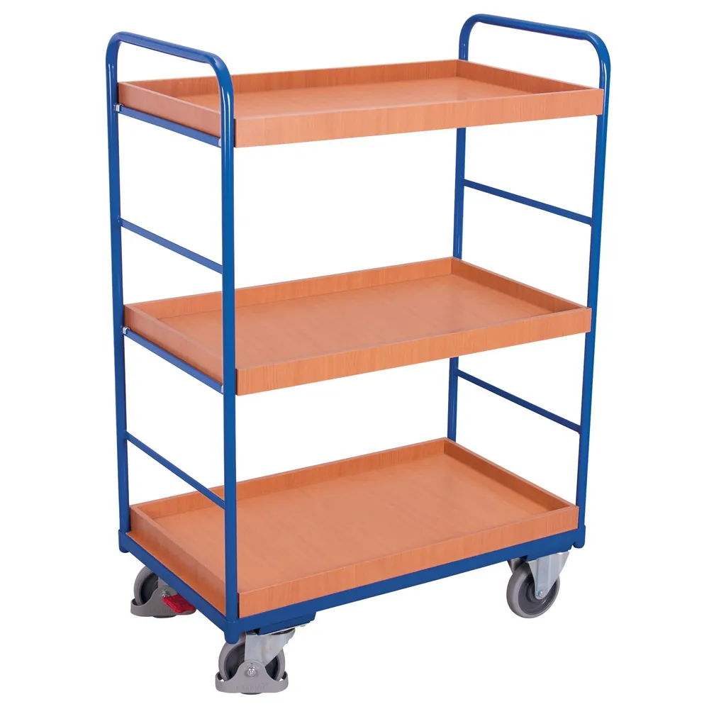 VARIOfit - Etagenwagen 250 kg 2 Wand 815 x 455mm 3 Kästen