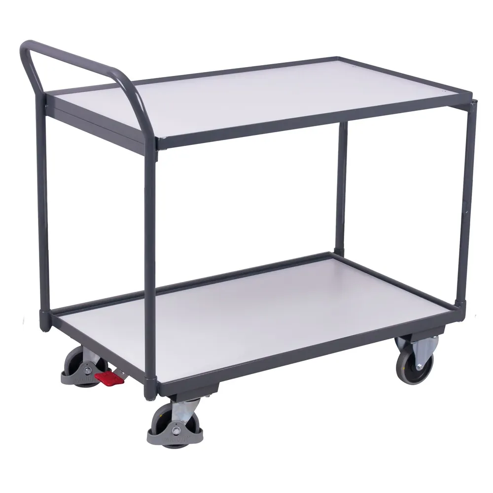 VARIOfit - ESD Tischwagen 250kg mit 2 Ladeflächen 835 x 505/495mm
