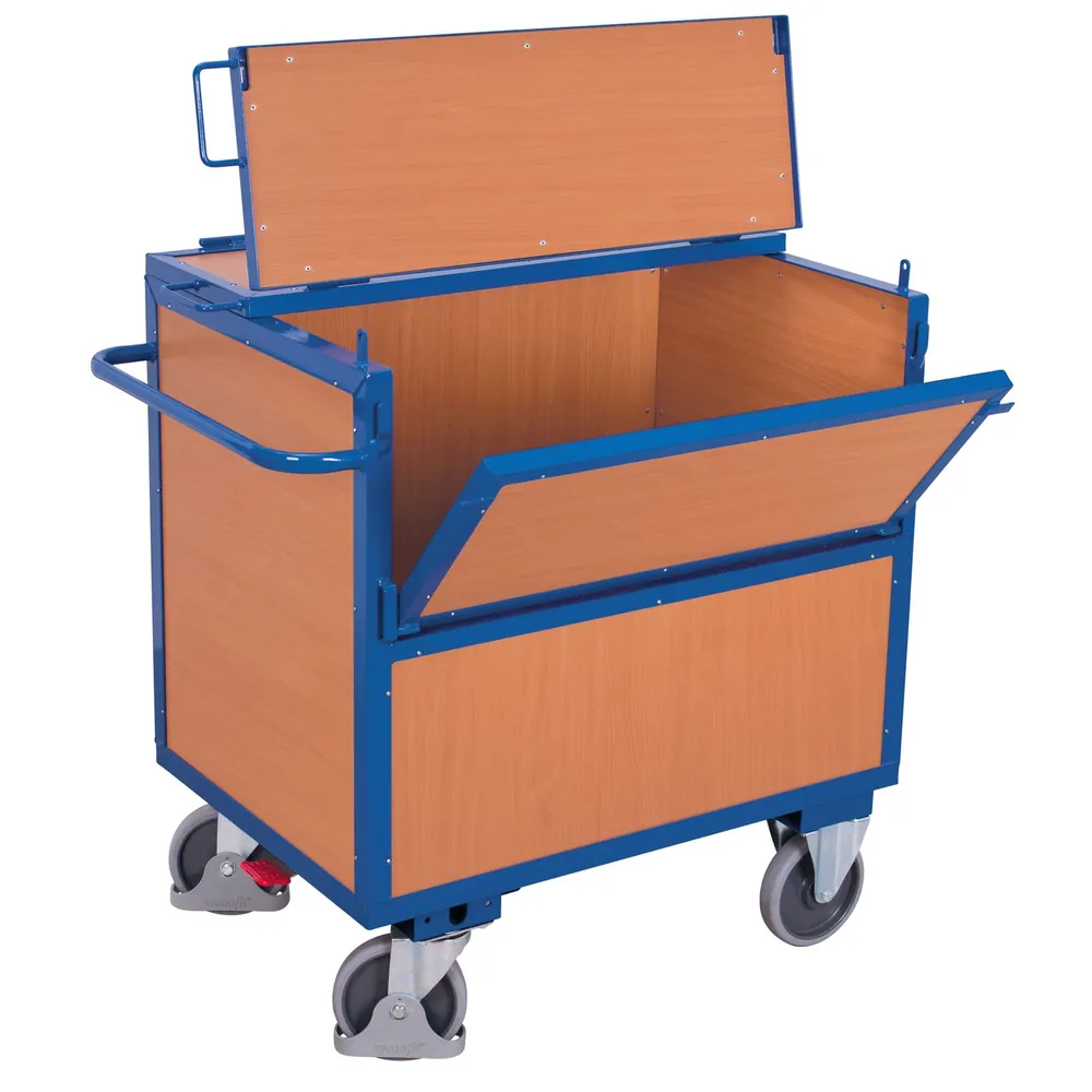 VARIOfit - Holzkastenwagen mit Deckel 500kg 1170 x 770mm