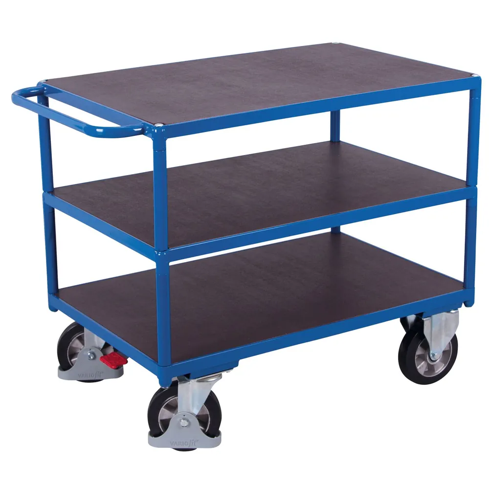 VARIOfit - Schwerlast Tischwagen 1000kg mit 3 Ladeflächen à 1595 x 800mm