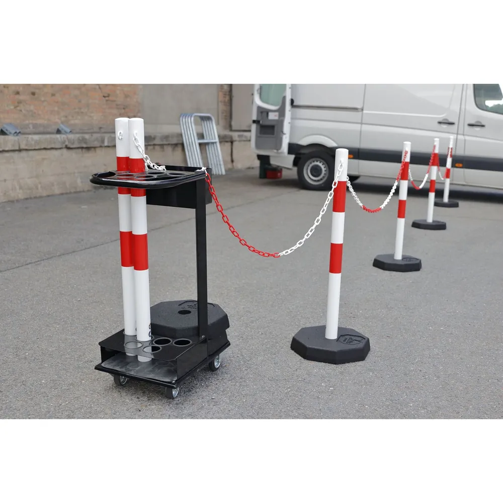 dancop - Car Stop Transportgestell KPS-TG-RW, rot/weiß Hover Image