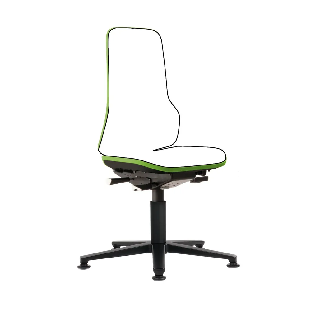 bimos - Basis-Stuhl NEON mit Synchrontechnik und Gleiter, grau Hover Image