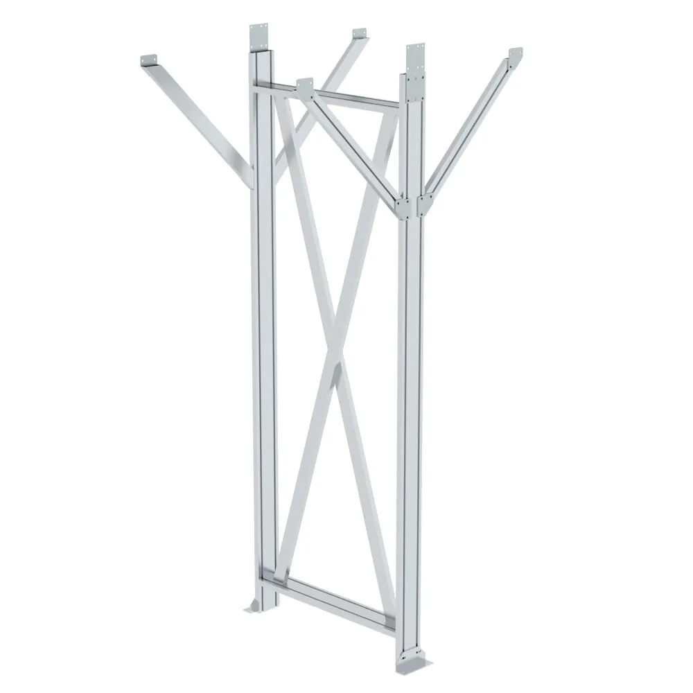 MUNK - Stützteil für Baukastensystem Laufsteganlage Plattformhöhe 1250-2499 mm