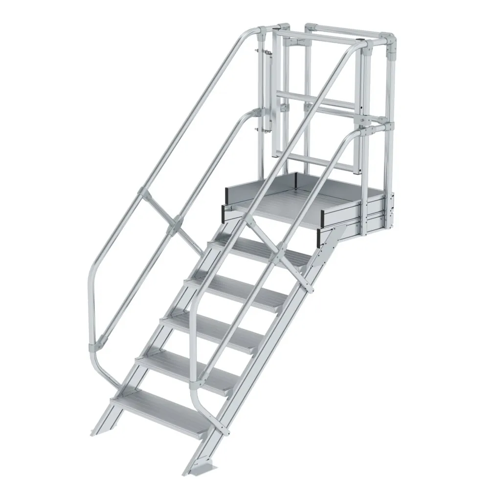 MUNK - Treppen-Modul Aluminium geriffelt 6 Stufen