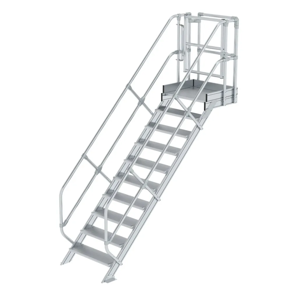 MUNK - Treppen-Modul Aluminium geriffelt 10 Stufen