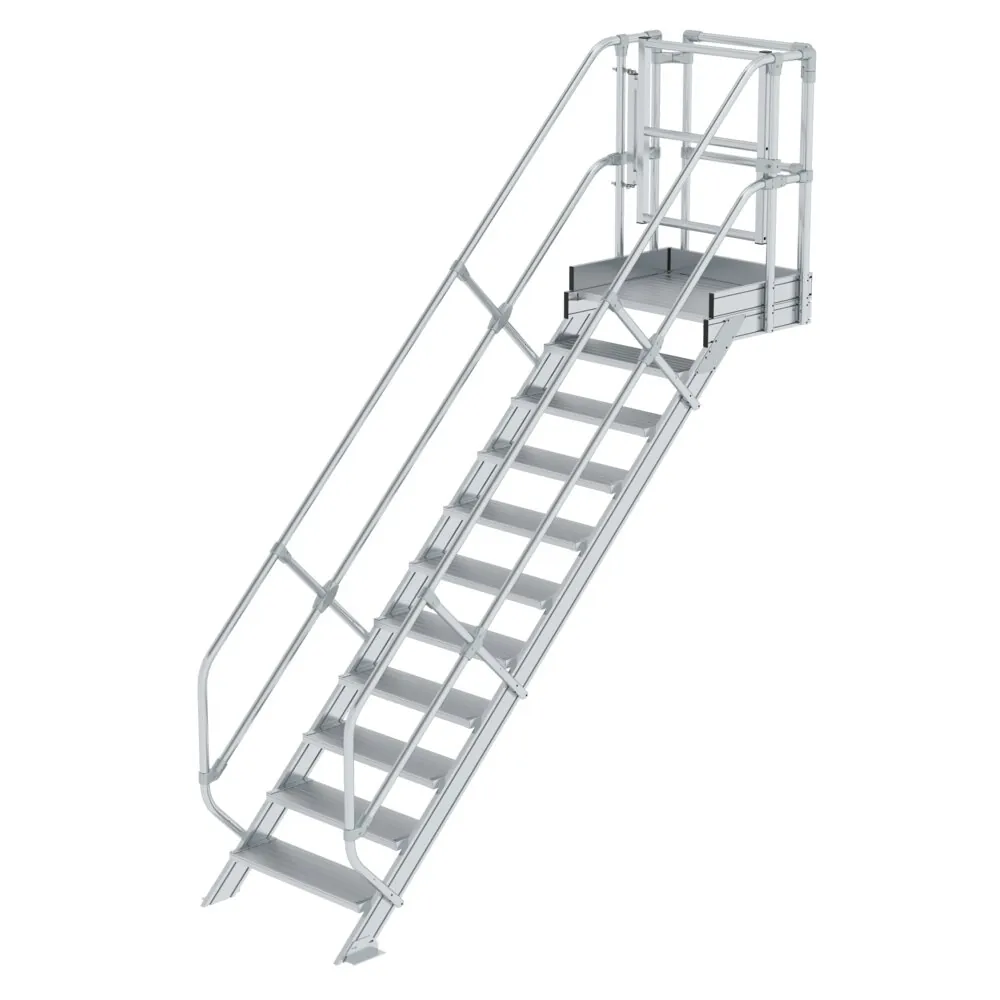 MUNK - Treppen-Modul Aluminium geriffelt 11 Stufen