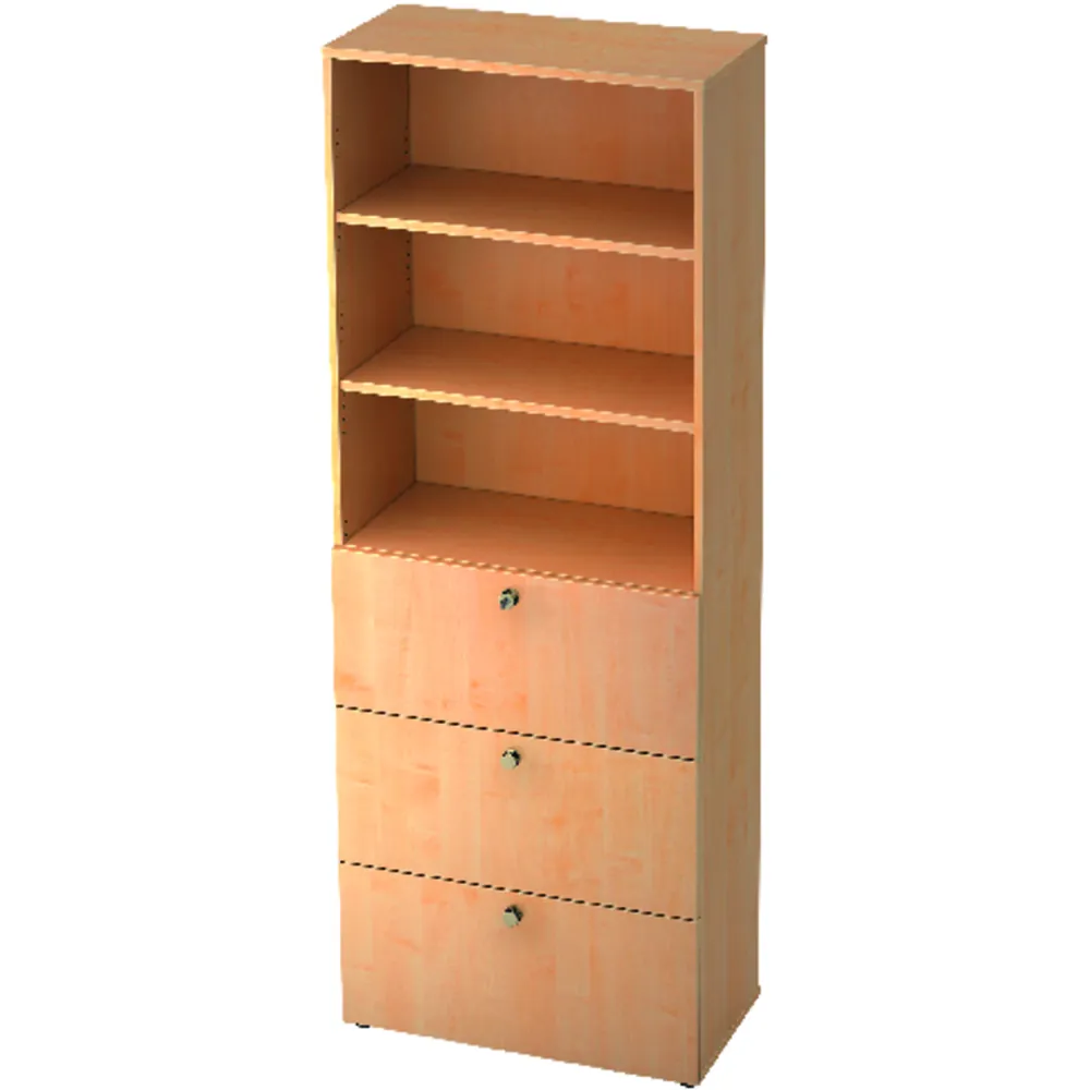 Hammerbacher - HR-Auszüge Profi Weiß 6 OH, 80 x 42 x 215,6cm