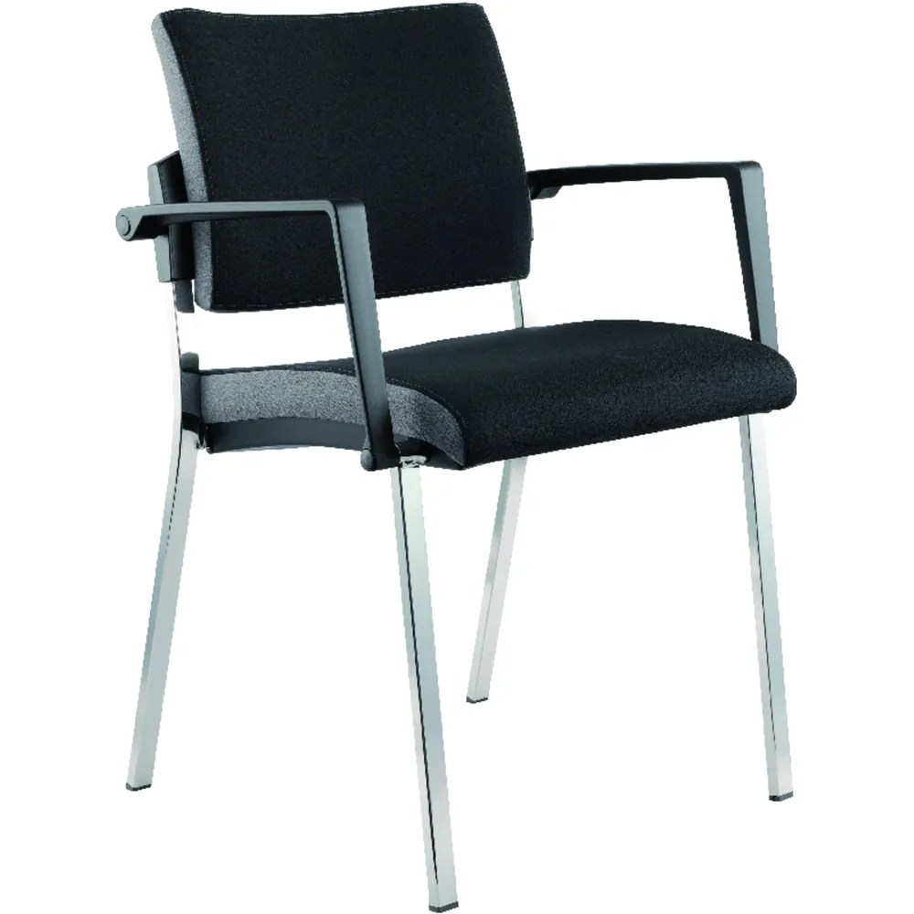Hammerbacher - Besucherstuhl Premium Schwarz (2er Set)
