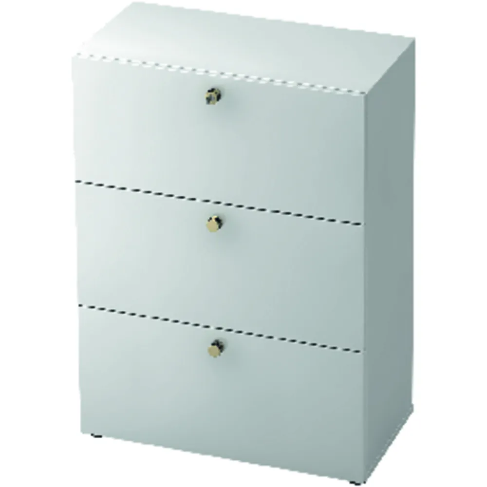 Hammerbacher - HR-Auszüge Profi Weiß 3 OH, 80 x 42 x 110cm