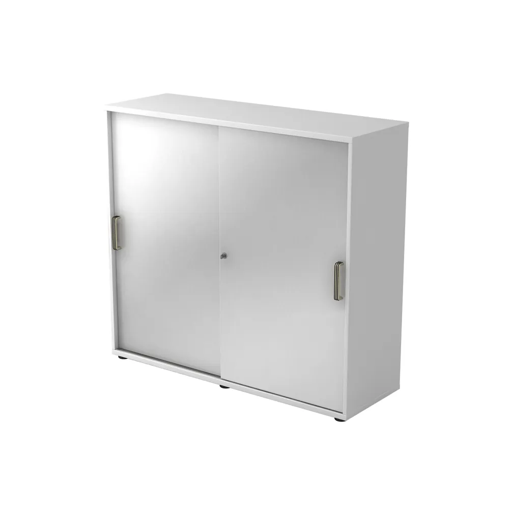 Hammerbacher - Schiebetürenschrank 120x40x1100cmWeiß/Si