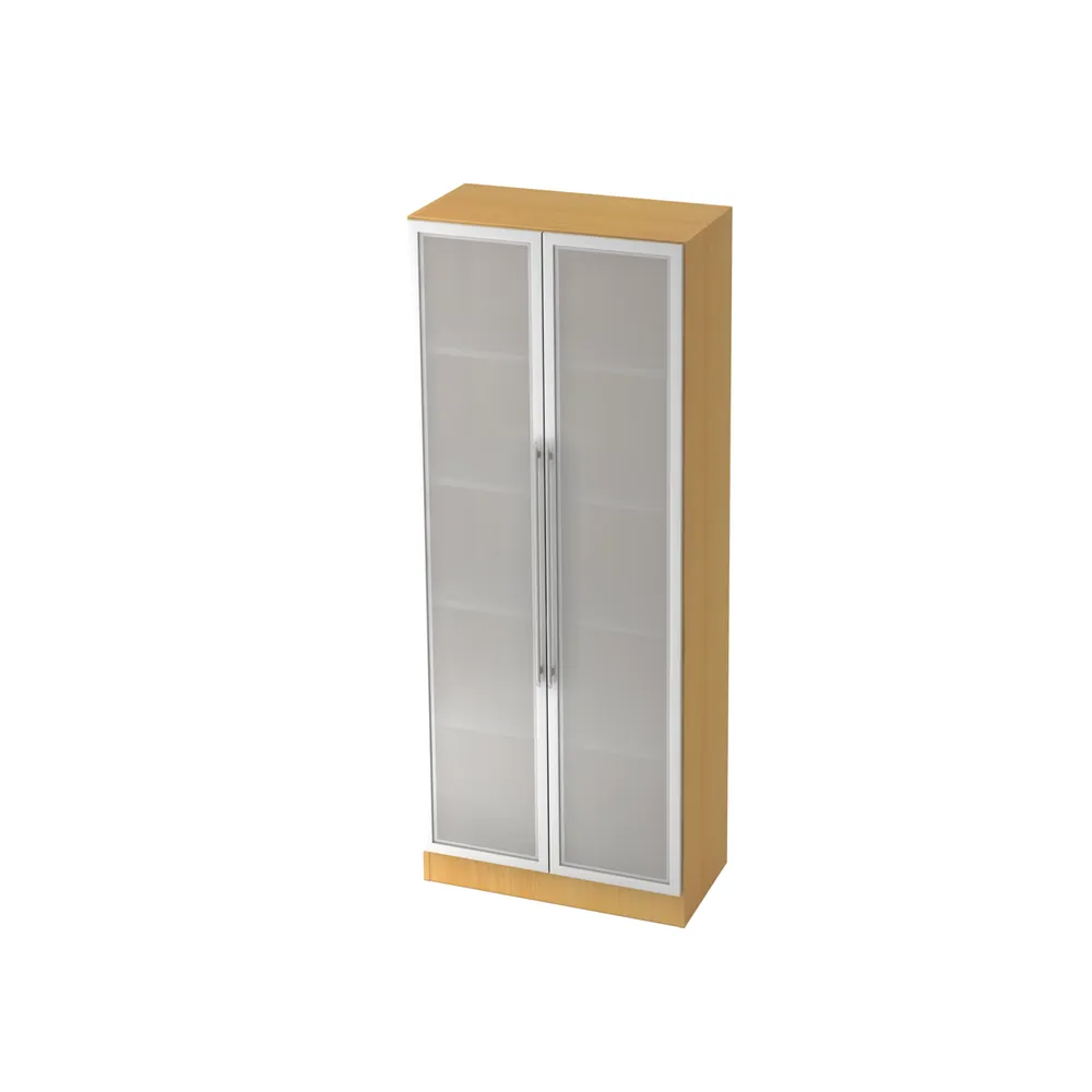 Hammerbacher - Schrank Buche 2004x800x420mm m.Glastüre