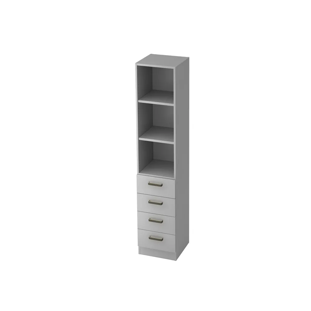 Hammerbacher - Kombiregalschrank 2 FB grau B 40cm 6er