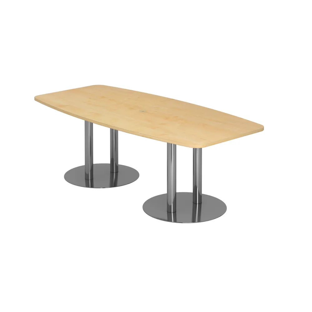 Hammerbacher - Konferenztisch 220x103/83 Ahorn/Chrom