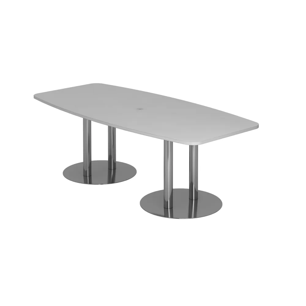 Hammerbacher - Konferenztisch 220x103/83 Grau/Chrom
