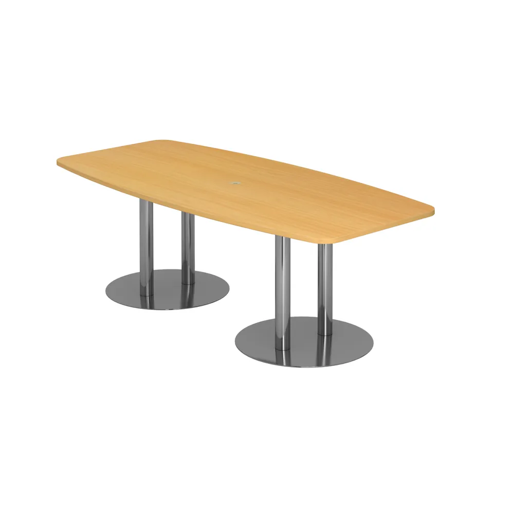 Hammerbacher - Konferenztisch 220x103/83 Buche/Chrom