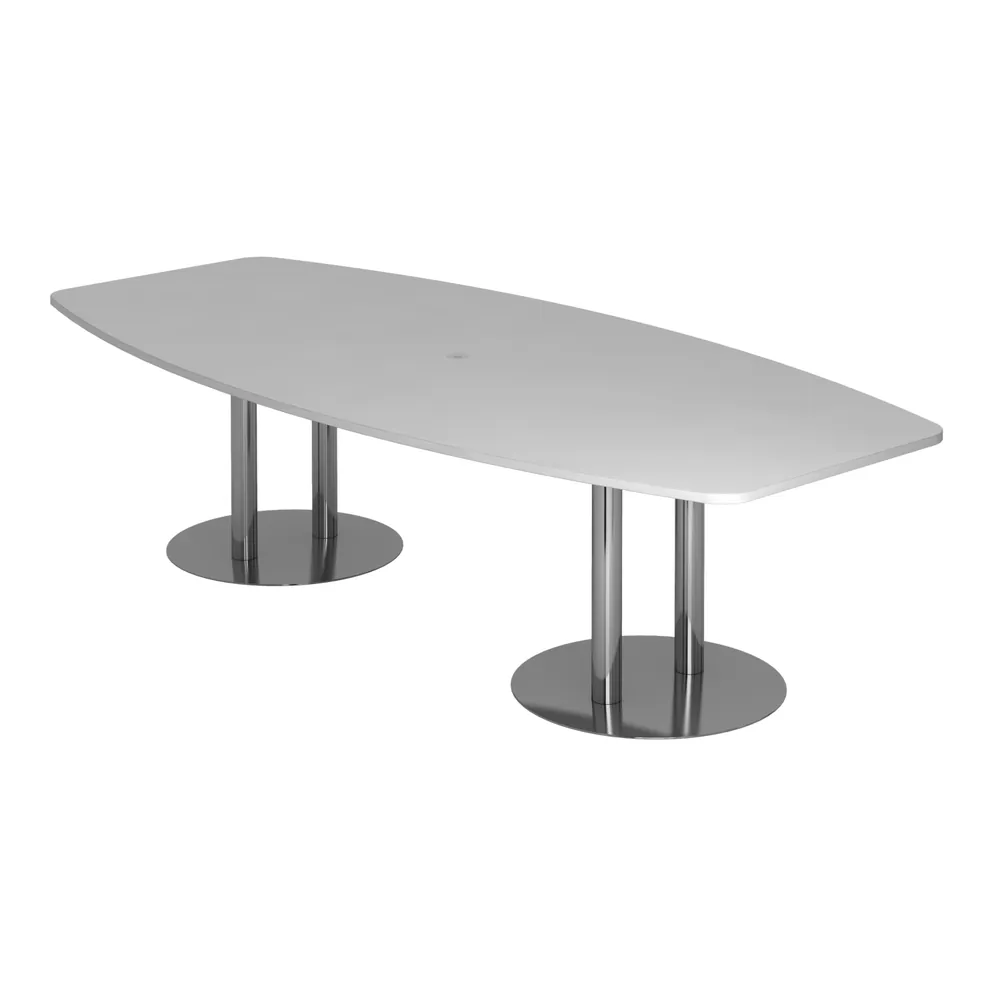 Hammerbacher - Konferenztisch 280x130/85 Grau/Chrom