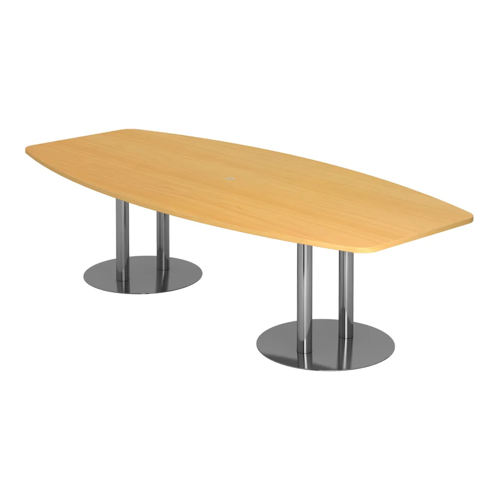 Hammerbacher - Konferenztisch 280x130/85 Buche/Chrom