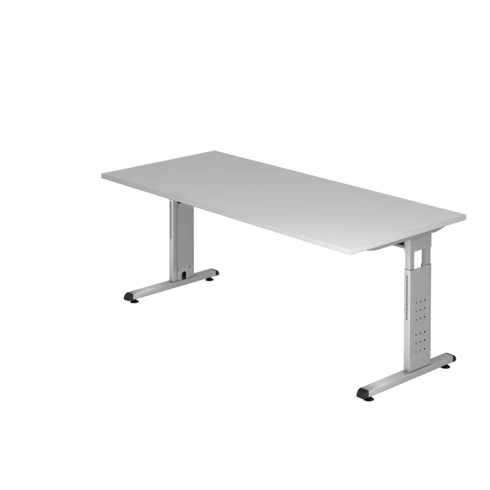 Hammerbacher - Schreibtisch grau 180x80x72 cm O-Serie