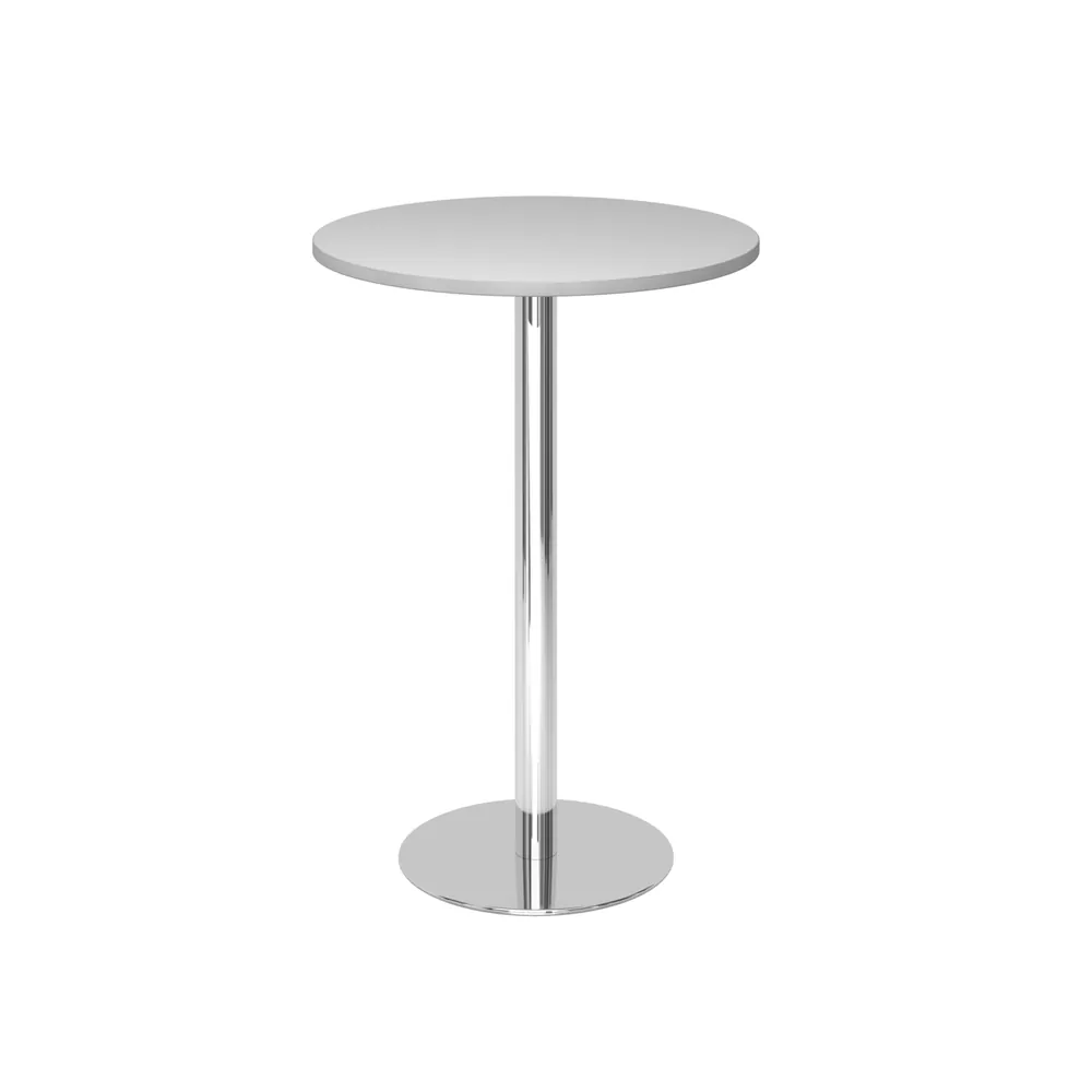 Hammerbacher - Säulentisch rund Ø80xH111cm, Grau/Chrom Hover Image