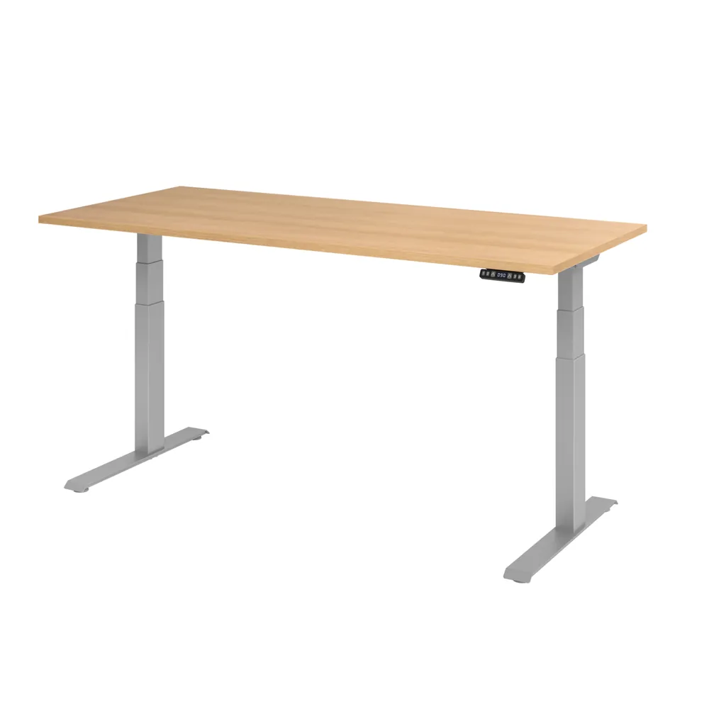 Hammerbacher - Schreibtisch höhenverstellbar 1800x800x700 Platte Eiche