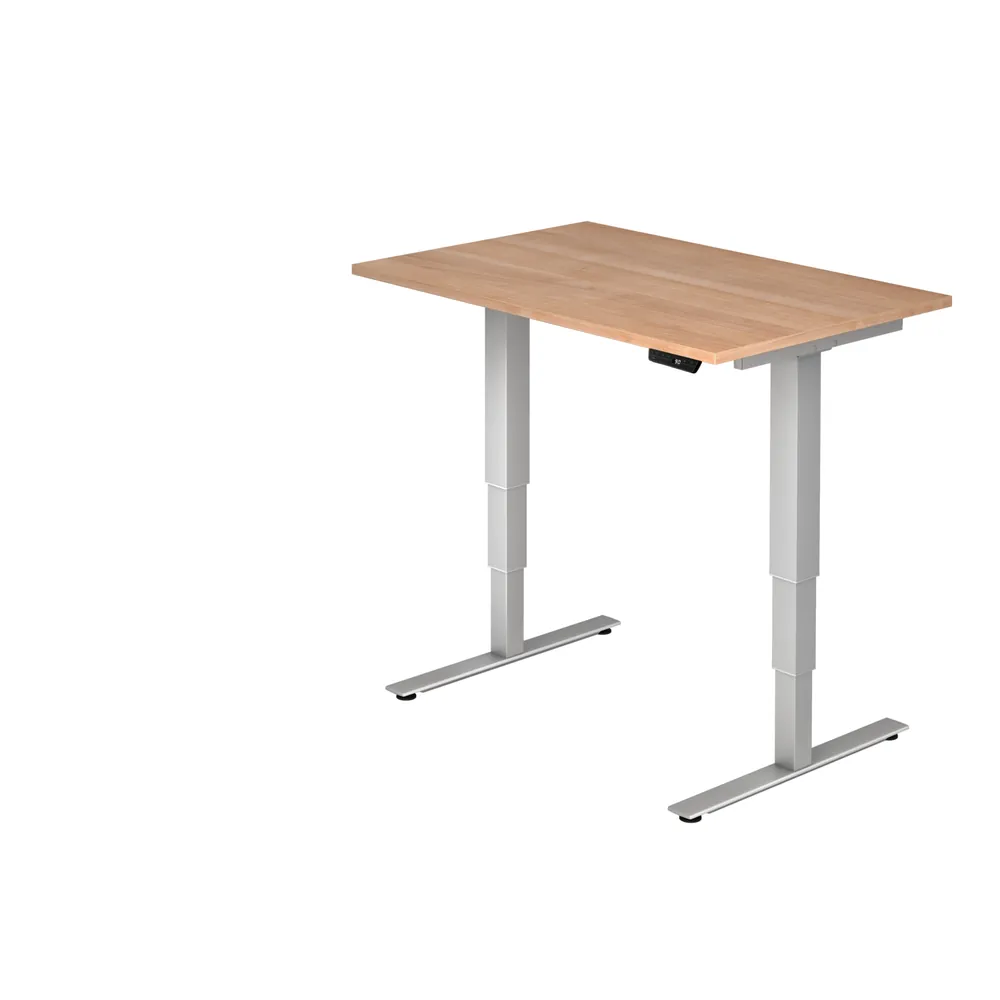 Hammerbacher - Schreibtisch XDSM 12 120 x 80 cm, Farbe silbernussbaum