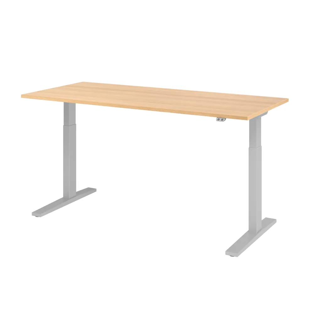 Hammerbacher - Schreibtisch höhenverstellbar 1800x800x700 Platte Eiche
