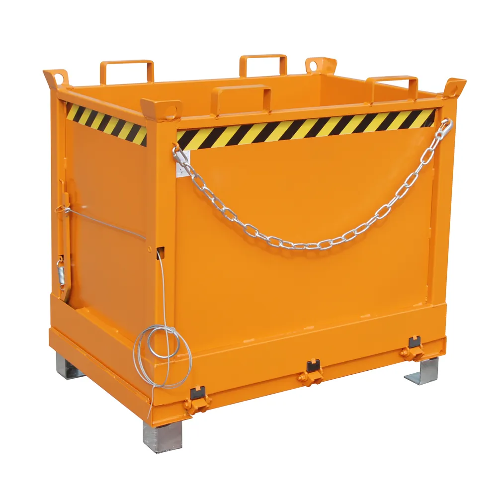 BAUER - Klappbodenbehälter FB 750, lackiert orange RAL 2000