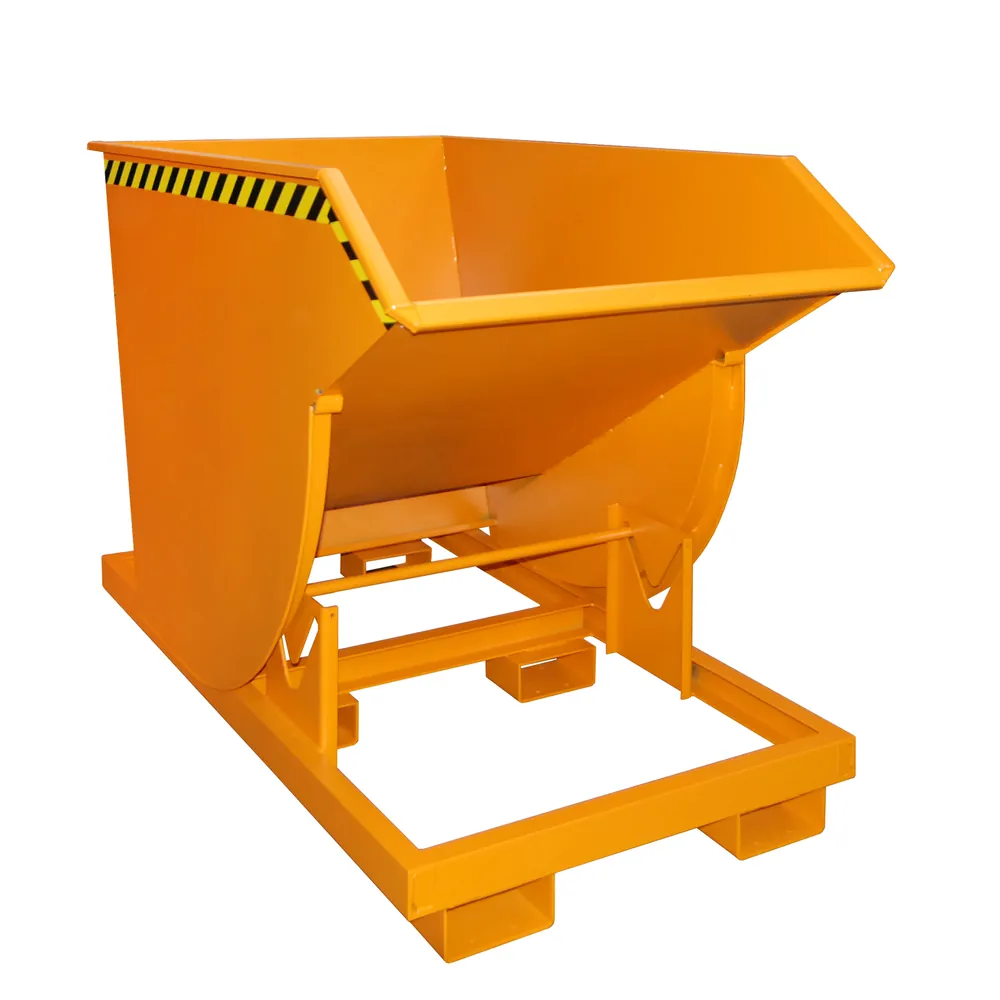 BAUER - Kippbehälter 1m³, 1760 x 1060 x 1270, lackiert orange