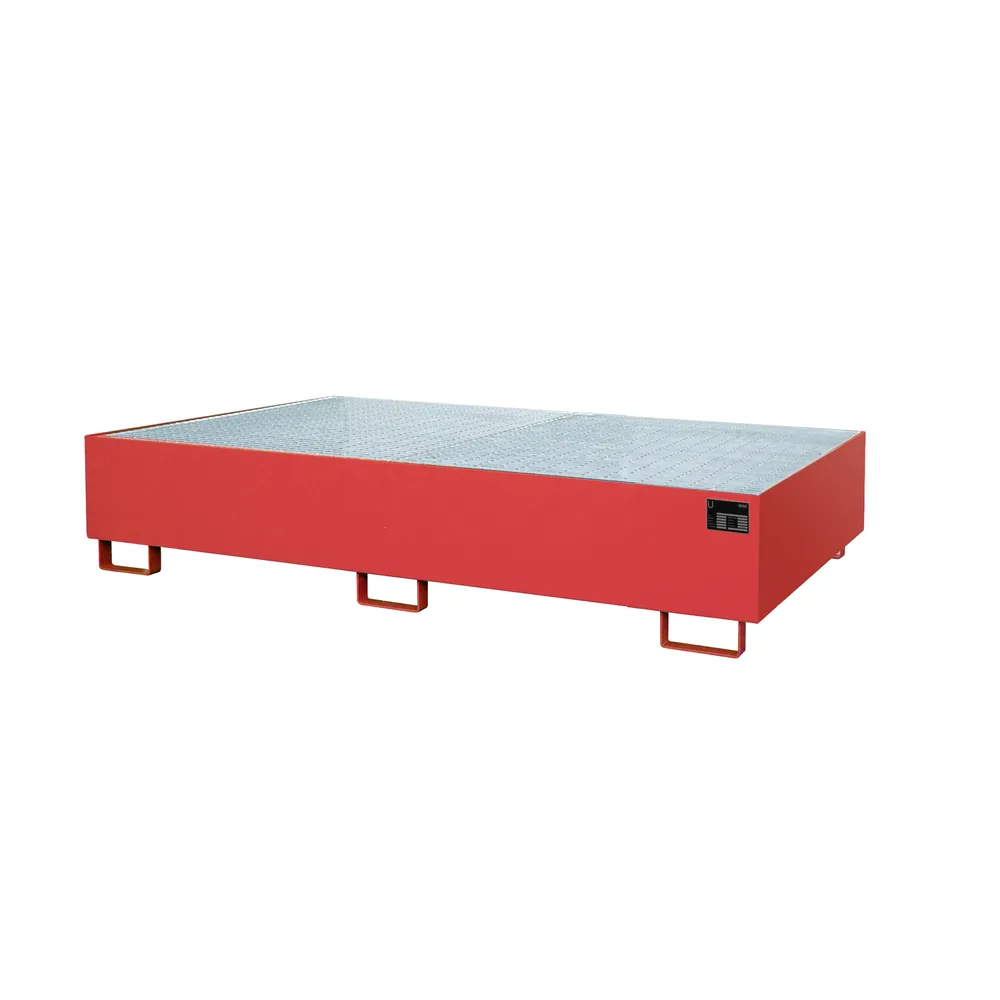 BAUER - Regalwanne m Gitterrost RW-GR 2700-2, lackiert rot