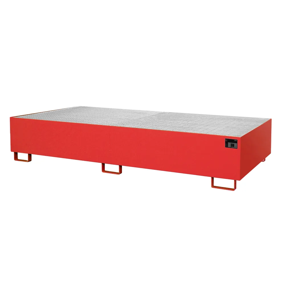 BAUER - Regalwanne m Gitterrost RW-GR 2700-3, lackiert rot