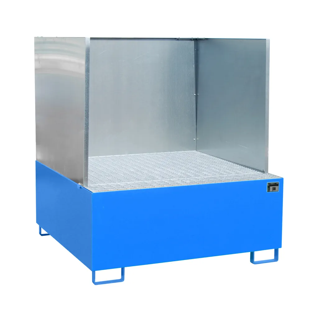 BAUER - Auffangwanne AW 1000, RAL 5012, 1 x IBC 1460x1460x620mm
