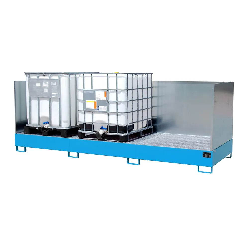 BAUER - Auffangwanne AW 1000-3, 3x IBC 3850x1300x340mm, RAL 5012