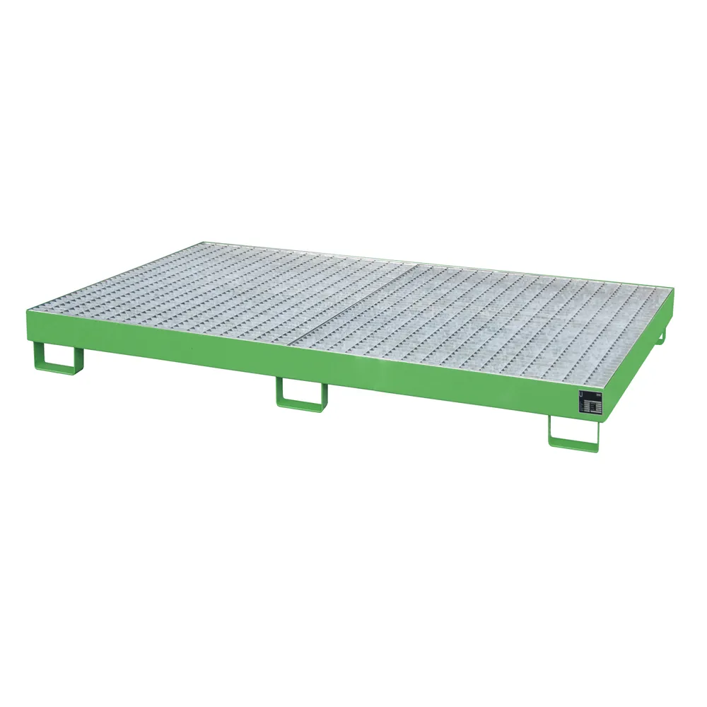 BAUER - Regalwanne m Gitterrost RW-GR 2200-1, lackiert grün