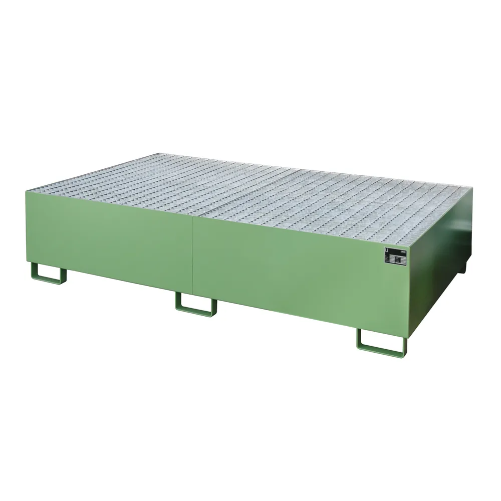 BAUER - Regalwanne m Gitterrost RW-GR 2200-2, lackiert grün