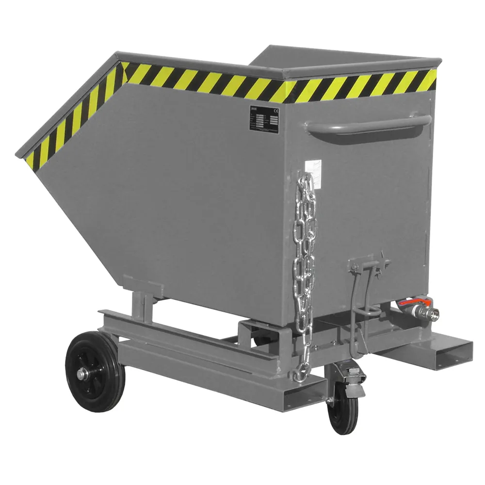 BAUER - Späne-Kastenwagen SKW-ET 400, lackiert grau RAL 7005
