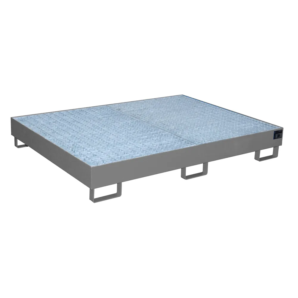 BAUER - Regalwanne m Gitterrost RW-GR 1800, lackiert grau