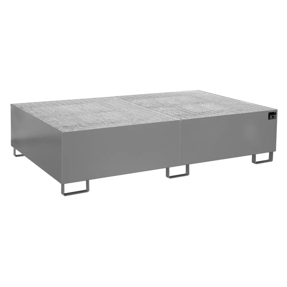 BAUER - Regalwanne m Gitterrost RW-GR 2200-2, lackiert grau