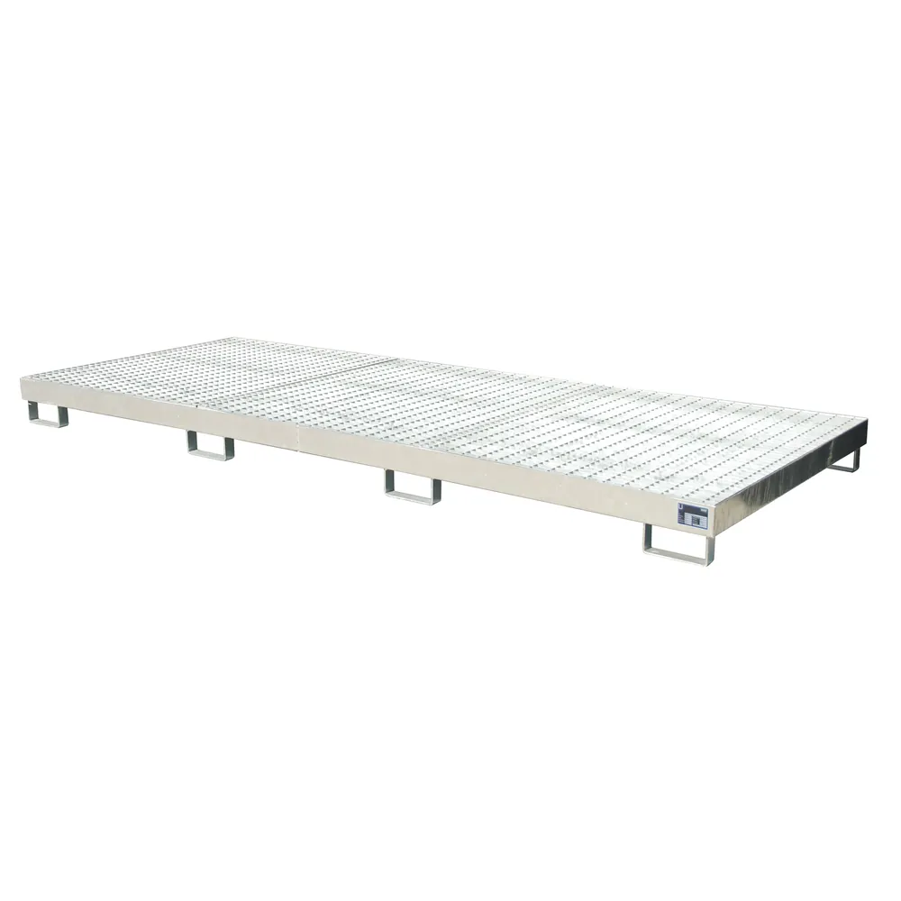 BAUER - Auffangwanne mit Gitterrost 3250 x 1300 x 195mm, verzinkt Hover Image
